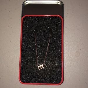 Rose Gold “M” necklace